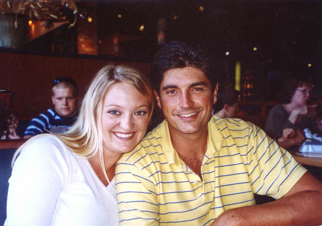 Just prior to their wedding day